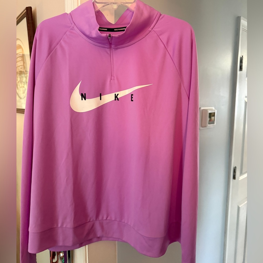 Nike Dri-FIT Orchid 1/4 Zip Top sz 1X